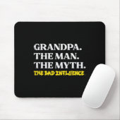 Man Myth Bad Influence Funny Vathers Großeltern D Mousepad (Mit Mouse)