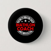 Man Myth Biathlon Coach Legend Funny Biathlon Coac Button (Vorderseite)