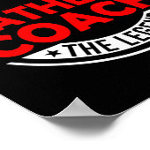 Man Myth Biathlon Coach Legend Funny Biathlon Coac Poster (Ecke)