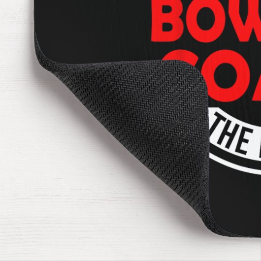 Man Myth Bowling Coach Legend Funny Bowling Coach Mousepad (Ecke)
