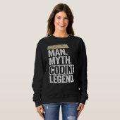 Man Myth Coding Legend Coder Vater Geek Computer P Sweatshirt (Vorne ganz)