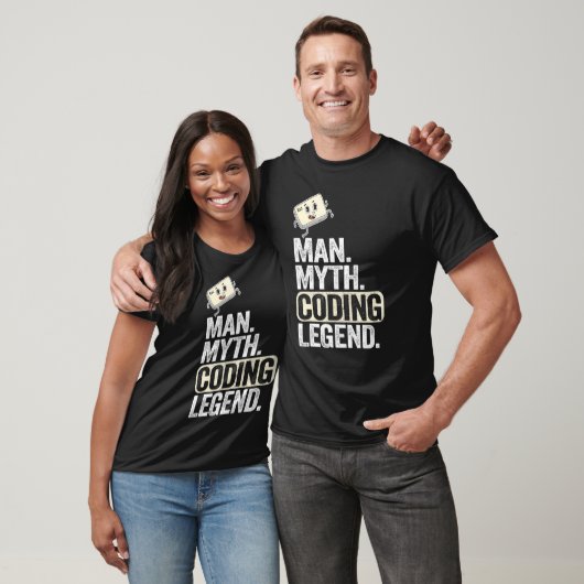 Man Myth Coding Legend Coder Vater Geek Computer P T-Shirt (Unisex)