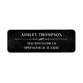 Man Myth Legend Black 80th Birthday Rücksendeadres (Vorne)