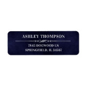 Man Myth Legend Blue 80th Birthday Rücksendeadress (Vorne)