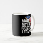 Man Myth Legend Cornhole USA Vater Kaffeetasse (VorderseiteRechts)