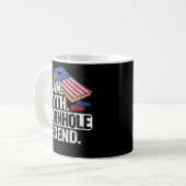 Man Myth Legend Cornhole USA Vater Kaffeetasse (Vorderseite Links)