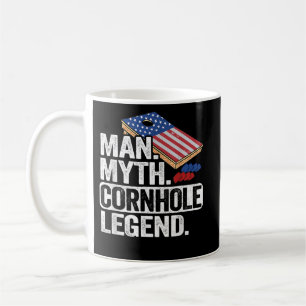 Man Myth Legend Cornhole USA Vater Kaffeetasse