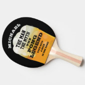 Man Myth Legend Funny Beer Tischtennis Schläger (Seitenansicht)