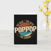 Man Myth Legend Funny Vathers Day Poppop Karte (Gelbe Blume)