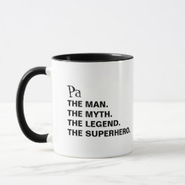 Man Myth Legend lustige, maßgeschneiderte Kaffee-T Tasse