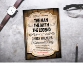 Man Myth Legend Pensionseinladung Einladung