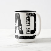Man Myth Legend Vater Kaffeemaschine Tasse (VorderseiteRechts)