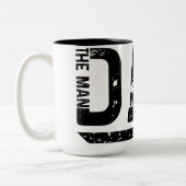 Man Myth Legend Vater Kaffeemaschine Tasse (Links)