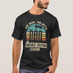 Man Myth Legend Vater kombinierte Fahrt T-Shirt