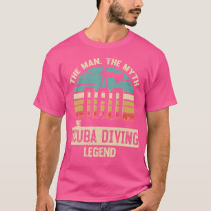 Man Myth Legend Vater Scuba Diving T-Shirt