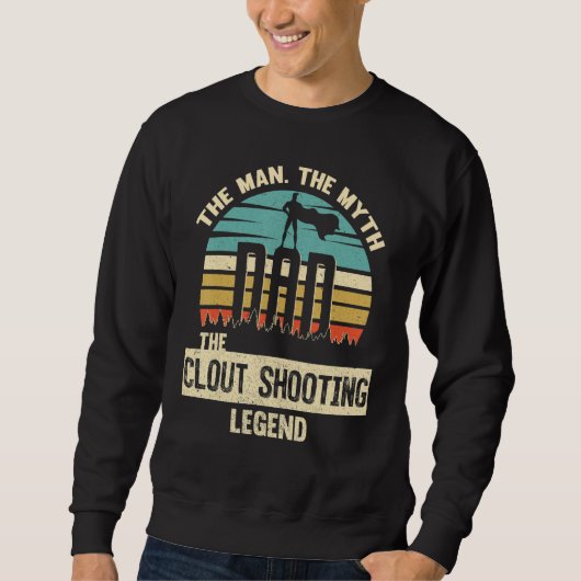 Man Myth Legend Vater Shooting Sweatshirt (Vorderseite)
