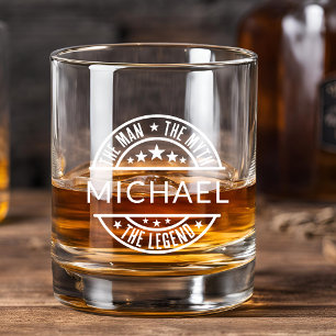 Man Myth Legend Vatertag Individuelle Name Whiskyglas