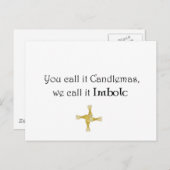 Man nennt es Candlemas, wir nennen es Imboli Postkarte (Vorne/Hinten)