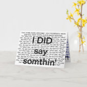 Man nennt es einen Lügner... Karte (Gelbe Blume)