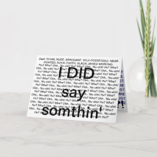 Man nennt es einen Lügner... Karte