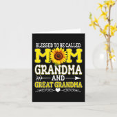 Man nennt sie Mama Oma Große Oma Mutter's Da Karte (Gelbe Blume)