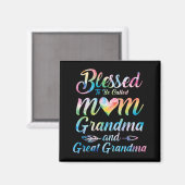 Man nennt sie Mama Oma Große Oma Mutter's Da Magnet (Vorderseite/Rückseite)