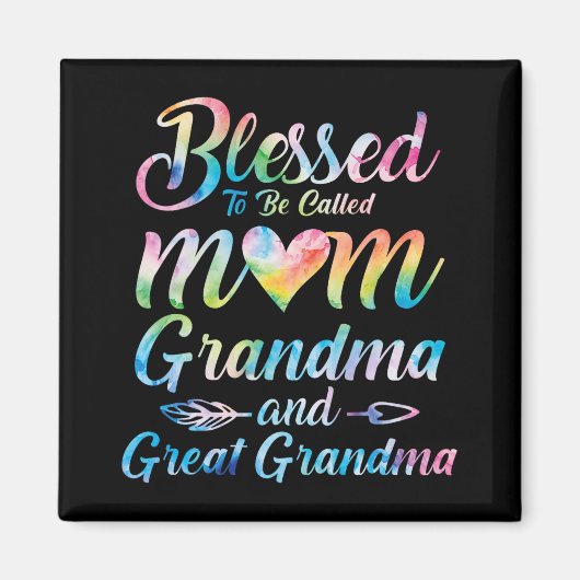 Man nennt sie Mama Oma Große Oma Mutter's Da Magnet (Vorne)