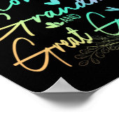 Man nennt sie Mama Oma und Großes Oma Floral Poster (Ecke)