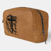 Man of Faith (1 Corinthians 16:13) Waschbeutel (Rechte Ecke)