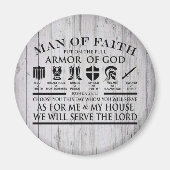 Man Of Faith Armor of god Magnet (Vorne)