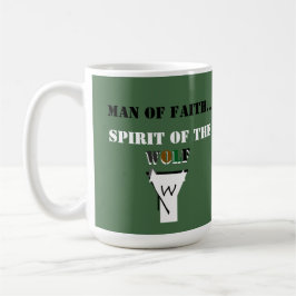 Man of Faith ...Spirit of The Wolf SHIRT Kaffeetasse
