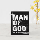 Man Of God Christian Dad Bible Verse Timothy 6 11 Karte (Gelbe Blume)