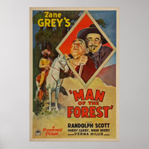 Man of the Forest ~ Randolph Scott ~ Verna Hillie Poster