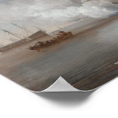 Man-of-War-Braten eines Kanon-Schusses Poster (Ecke)