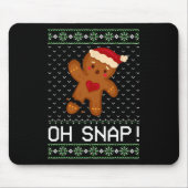Man Oh schläfst Weihnachtskeks Mousepad (Vorne)
