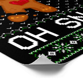 Man Oh schläfst Weihnachtskeks Poster (Ecke)
