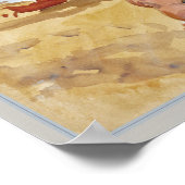 Man on Beach Florida von John Singer Sargent Poster (Ecke)