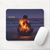 Man On Fire Artwork Gamer Mousepad (Mit Mouse)
