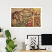 Man on Horseback, from the Life of St. Benedict (f Poster (Heimbüro)