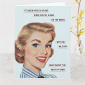 Man On The Moon Karte (Gelbe Blume)