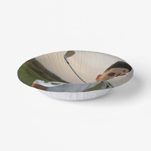 Man Pic Birthday Party Pappteller (Gewinkelt)