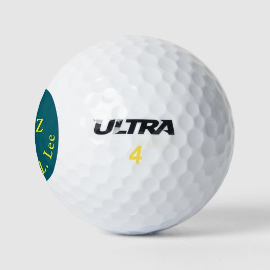 Man Playing Golf for him Golfball (Logo)