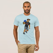 Man playing pickleball with a Corvette Bass shirt (Vorne ganz)