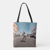 Man playing skateboard tasche (Rückseite)