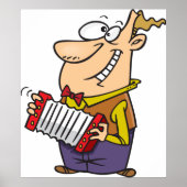 Man Playing The Accordion Poster (Vorne)