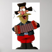 Man Playing The Accordion Poster (Vorne)