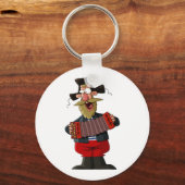 Man Playing The Accordion Schlüsselanhänger (Vorderseite)