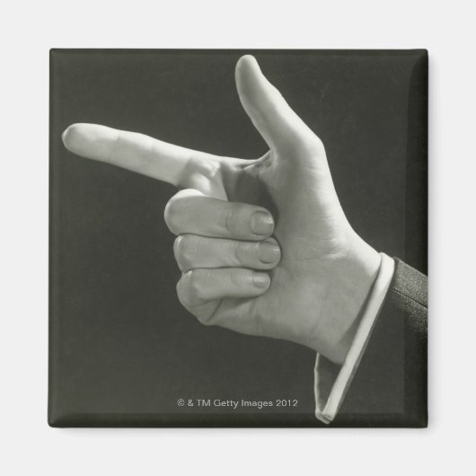 Man Pointing Magnet (Vorne)