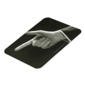 Man Pointing Magnet (Linke Seite)