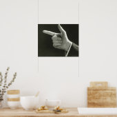 Man Pointing Poster (Küche)
